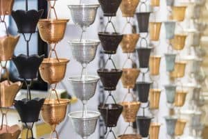 Different type of metal rain chains