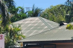 Faded woodland grey colorbond metal roof