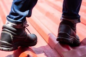 Walking on a metal roof